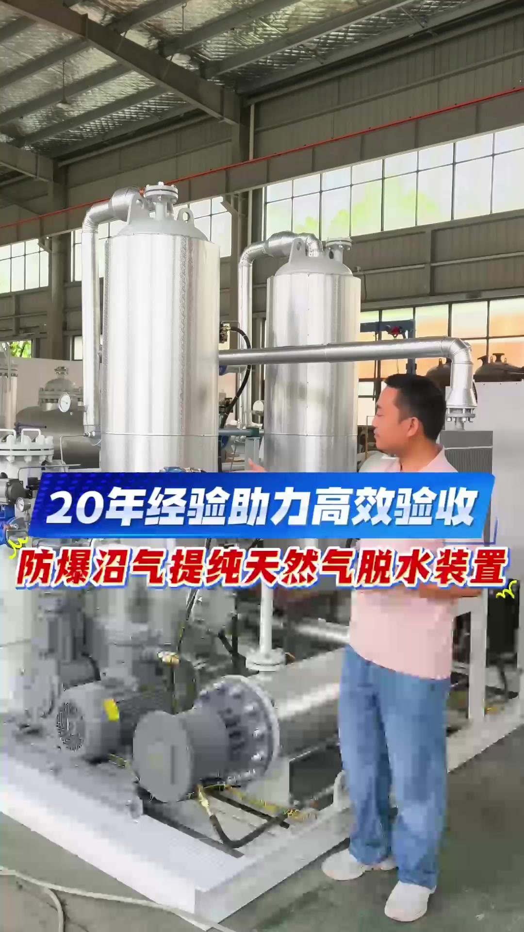 20年经验助力高效验收 防爆沼气提纯天然气脱水装置